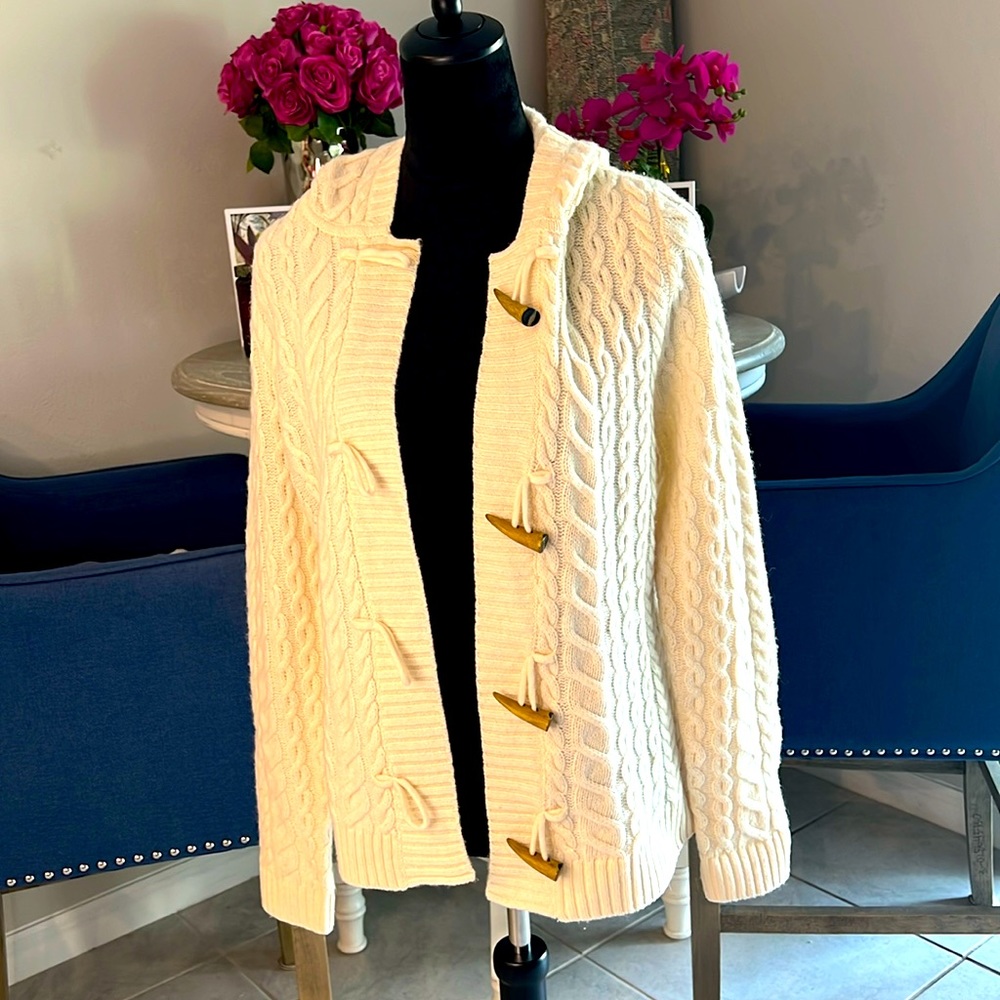 Lauren Ralph Lauren sweater coat with hood
